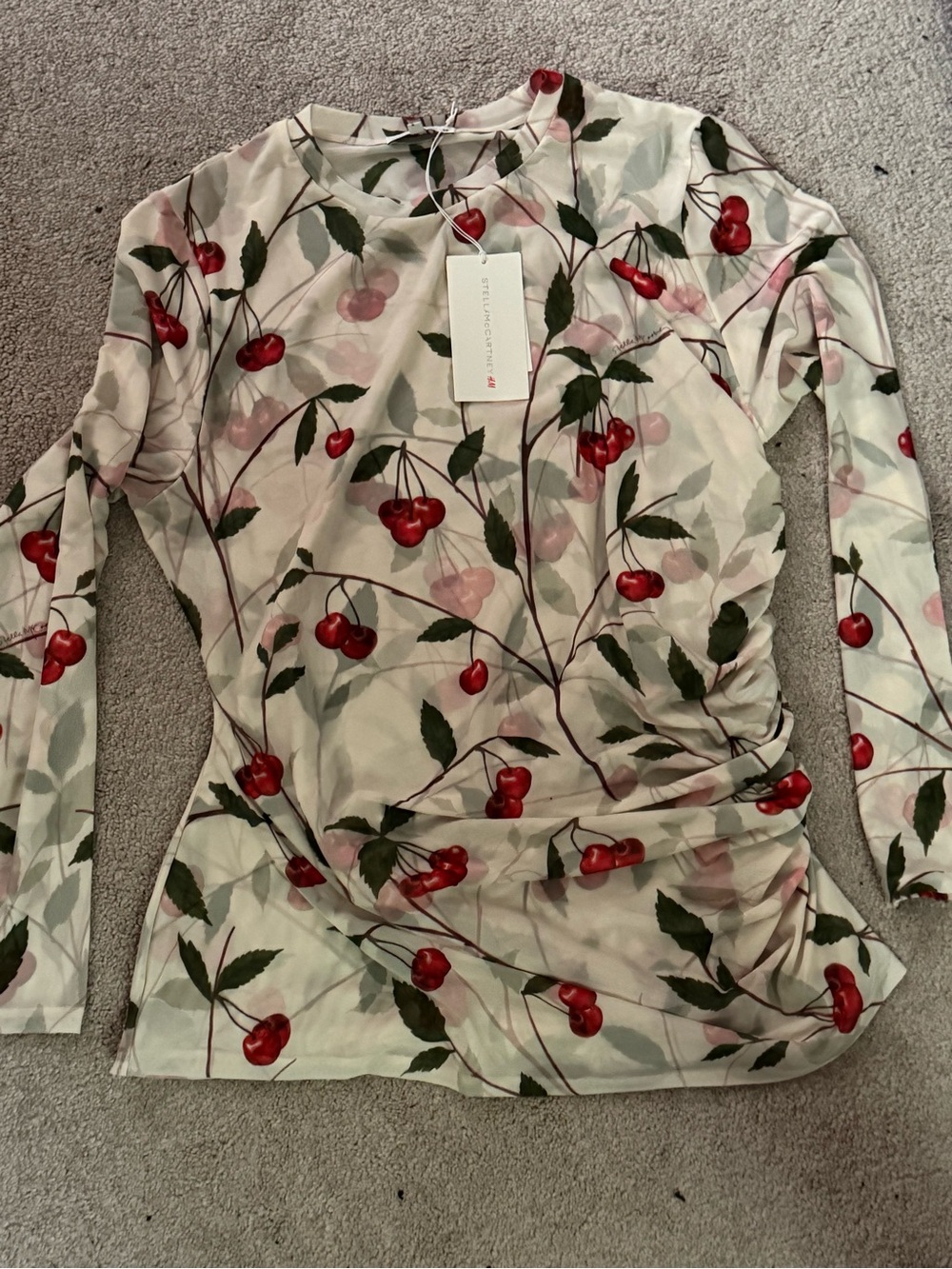 Stella McCartney X H&M Mesh Cherry Top